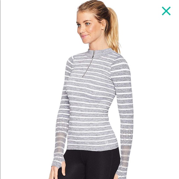 Free People | Movement Striped Slay Gray Top - Picture 2 of 8